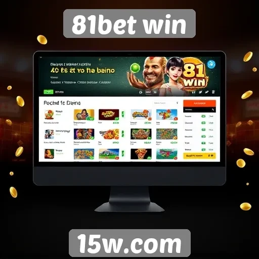 Interface e usabilidade do site 81bet win